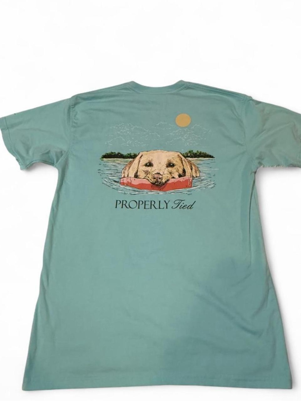 Properly Tied Seafoam Dog Graphic Tee